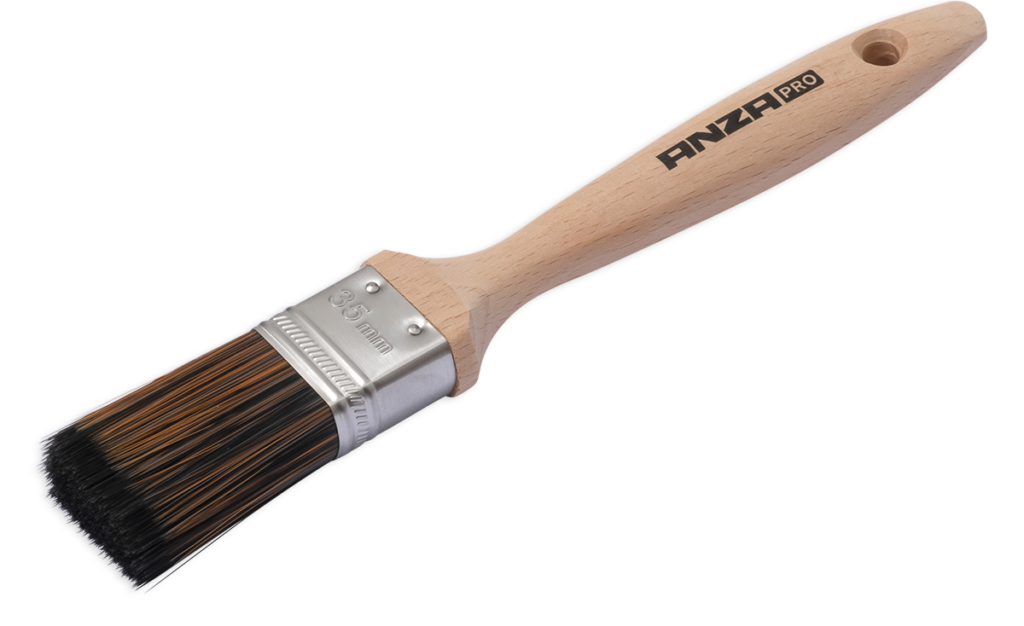 Super Effective Flat Brush Wood 35 mm