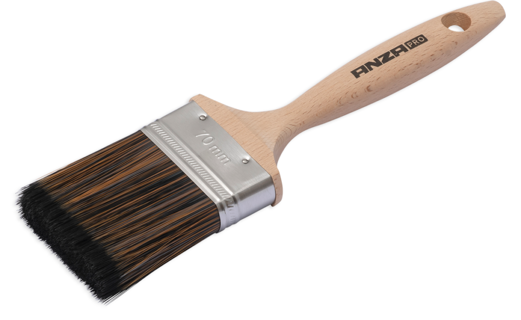 Super Effective Flat Brush Wood 70 mm