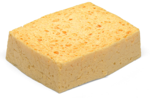 Wash-down sponge